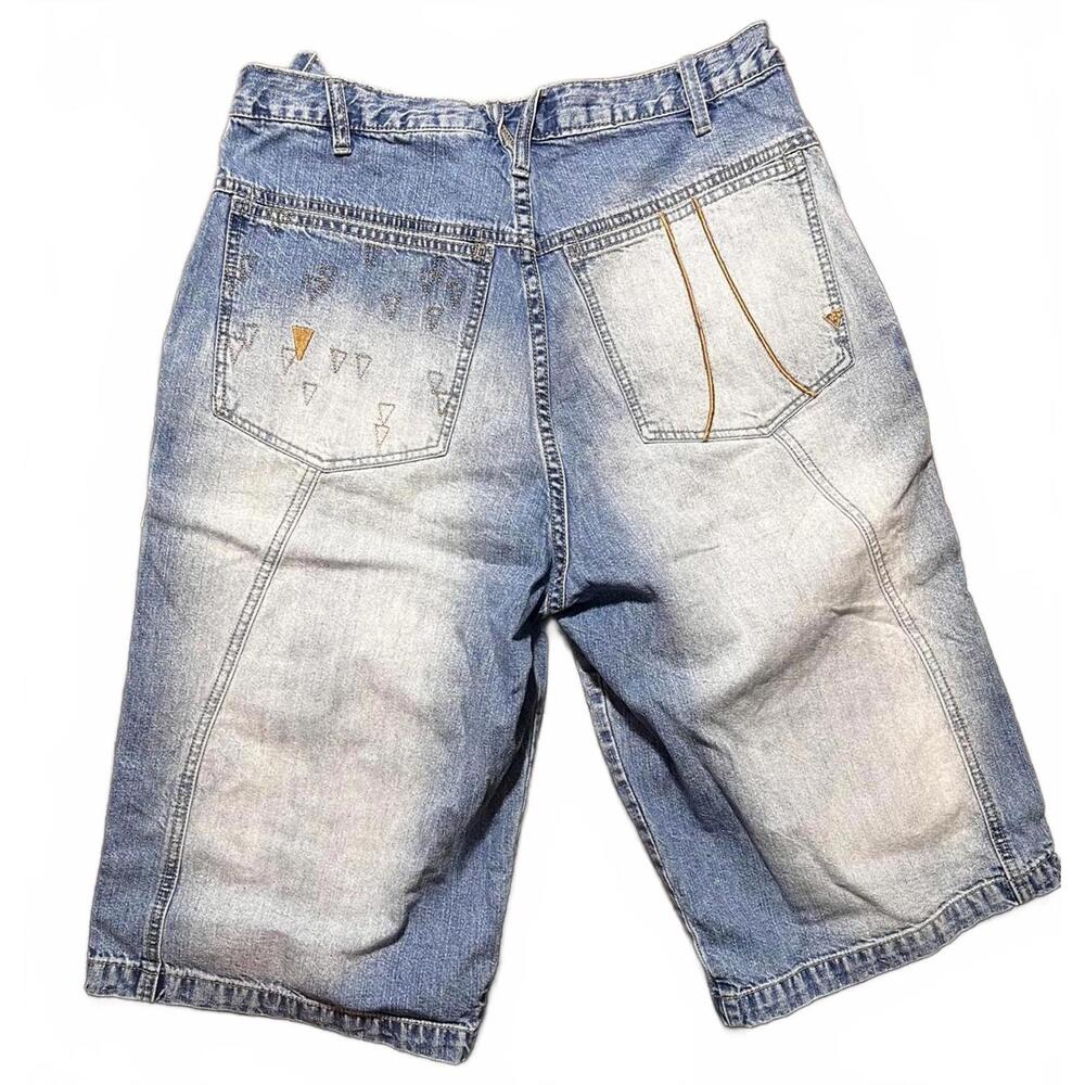 Vintage VOKAL by Nelly Men’s Baggy Denim Shorts Size 30 Light Wash Y2K Hip Hop